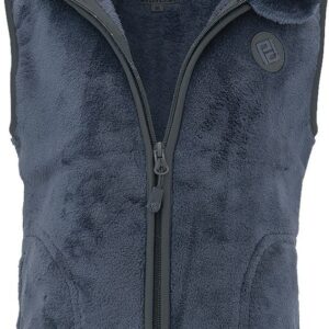 Unisex vesta chlupatá se stojáčkem Pidilidi PD1207-04 modrá - XXL