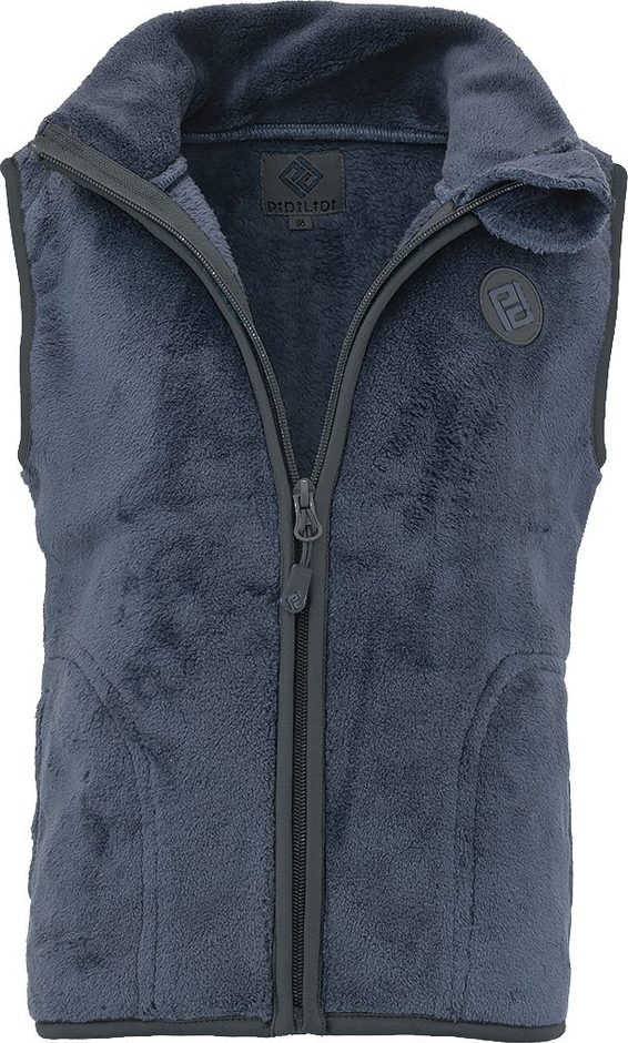 Unisex vesta chlupatá se stojáčkem Pidilidi PD1207-04 modrá - XXL