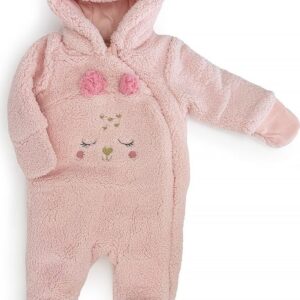 Zimní dívčí kojenecká kombinéza Pidilidi PD1169-03 Pink - 80/86 | 12-18m