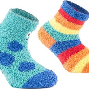 ponožky chlapecké FLUFFY s protiskluzem - 2pack